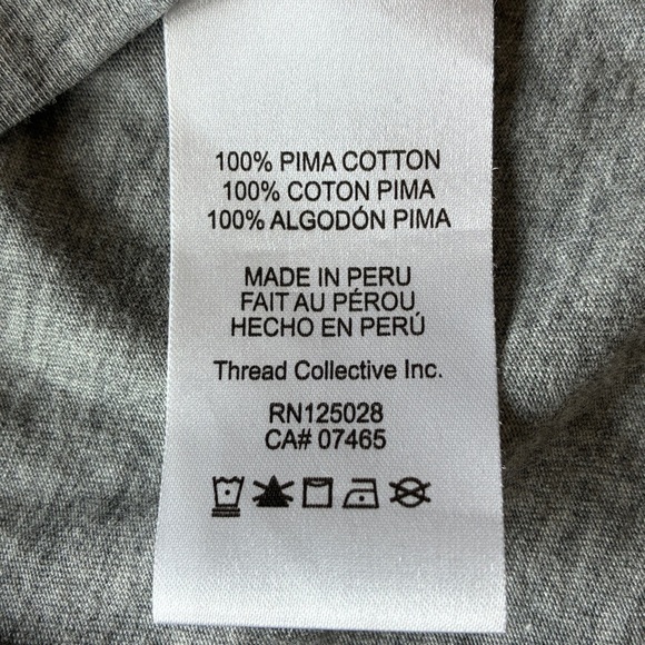 Psycho Bunny V-Neck Short Sleeve Gray T-Shirt - Picture 6 of 8